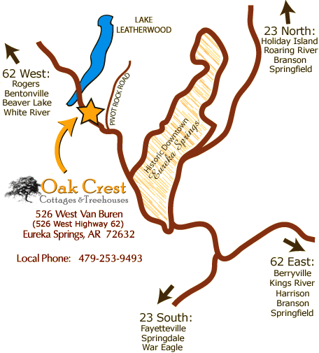 we are located on Highway 62 west